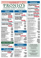 Pronios Specials Jan 14-19 image