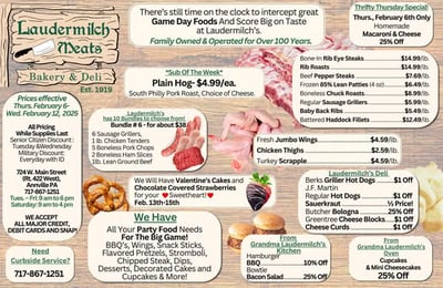 Laudermilch Meats Specials for Feb 6 - 12, 2025