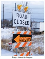 Road closed image