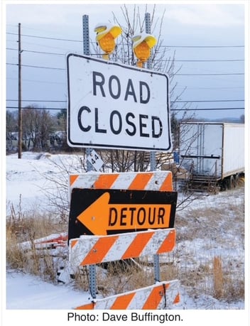Road closed image