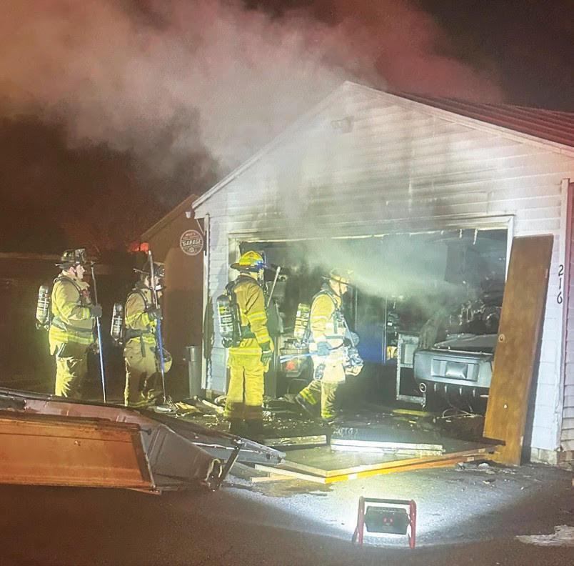 Police Officer Lauded for his Efforts as Fire Guts Garage