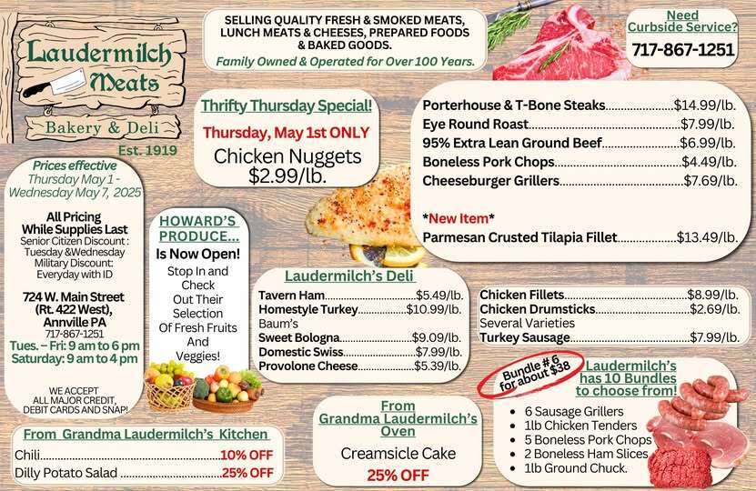 Laudermilch meat specials image